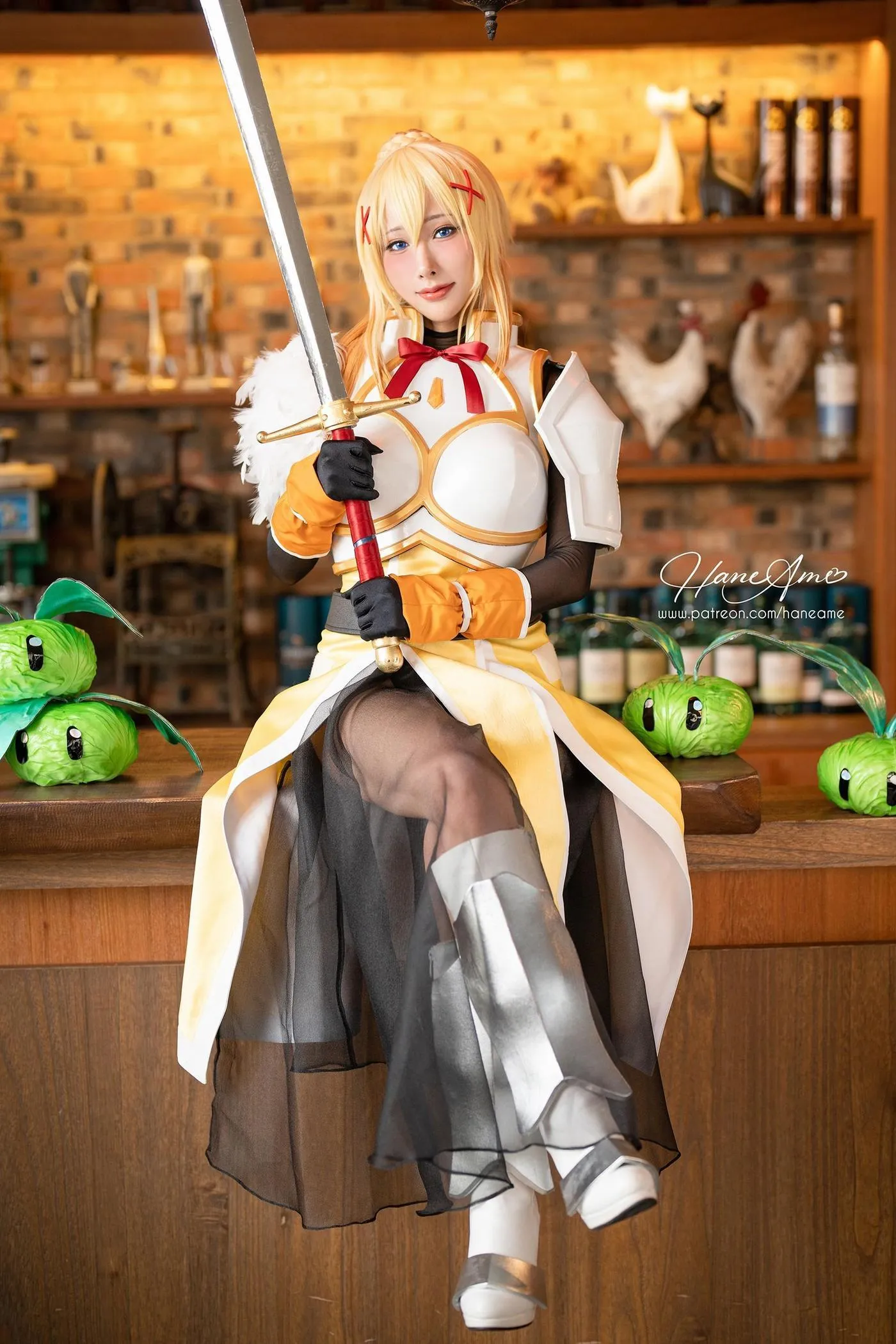 雨波_HaneAme – NO.191 2023年05月新品订阅4套视频-Konosuba Darkness [48P]插图6